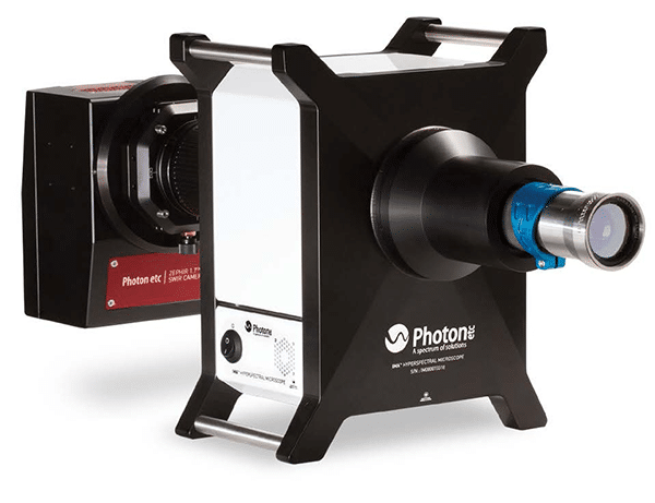 SWIR hyperspectral imaging system for material and chemical identification