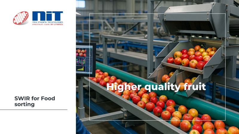SWIR application image for machine vision and industrial quality inspection